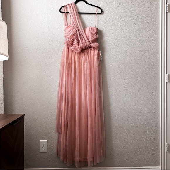 Birdy Grey Christina Convertible Dress in Rose Quartz Pink Bridesmaid Cocktail - Picture 2 of 6